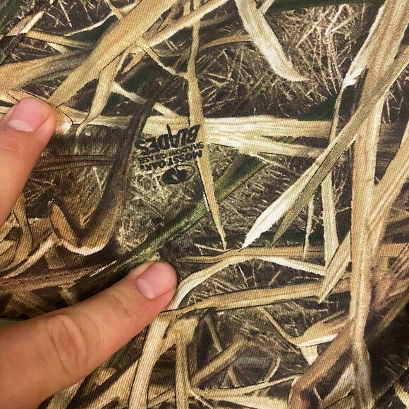 Massey Oak camouflage pants ankle drawstring duck shadow grass 2XL 38x31 hunting - Picture 9 of 10